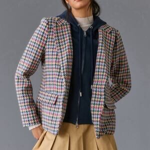 Anthropologie Dickie Blazer Houndstooth Size XS NEW